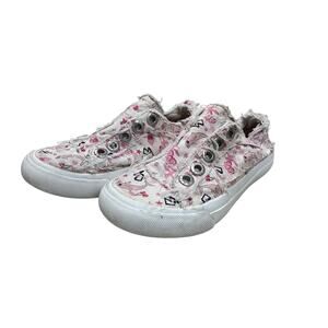 *LAST CHANCE SALE ITEM* Abstract Dolphin Slip Ons - Blowfish - 1